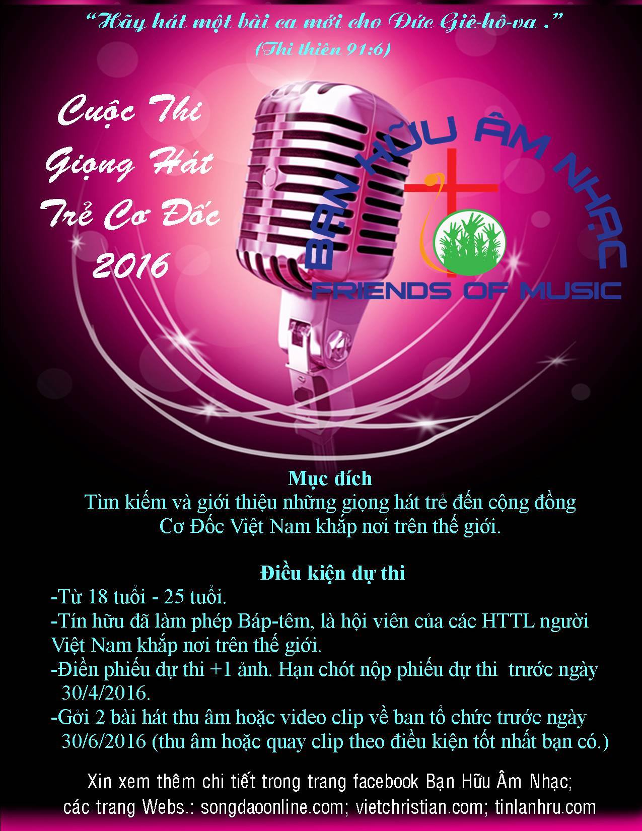 Gioi thieu cuoc thi giong hat tre co doc